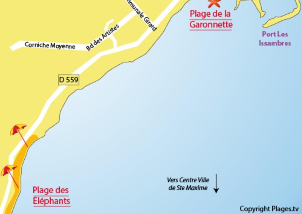 Villa Provencale A Sainte Maxime, Golf De Saint Tropez Esterno foto